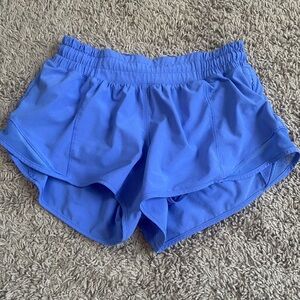 blue lulu shorts size 4 2.5 inch inseam